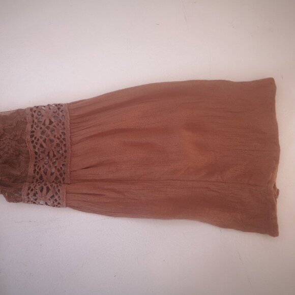 2 / $30.00 - American Eagle Outfitters Ladies Rust Size Medium Boho Blouse - Picture 7 of 10
